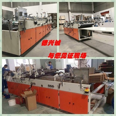 Orange Karton-Kasten, der Maschine 100m/min für Getränkefabrik klebt